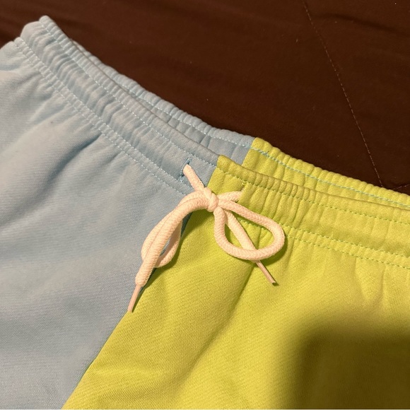 Moriah Elizabeth Pickle/Derp Color Block Sweat Shorts - Picture 5 of 10